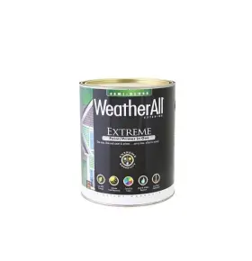 Weather All 042909077097 Extreme Paint And Primer Waesg-d Deep Base 1 Quart Semi Gloss
