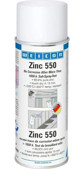 11000400-35 Weicon Zinc 550 13.5oz / 400ml Fast Drying Primer For Metal Corrosion Uv