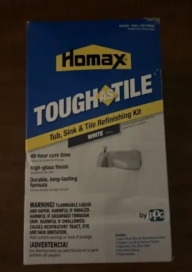 White 003865883152 Homax Tough As Tile Brush On Tub Sink And Refinishing Kit / New