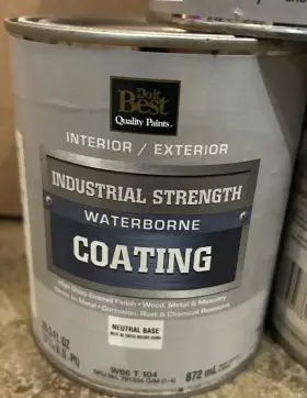 White 009326783703 New Do It Best Paint Industrial Strength Waterborne Coating 29.5oz Neutral Base
