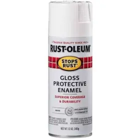 White 020066779283 Rust-oleum Stops Rust 12 Oz. Protective Enamel Gloss Spray Paint