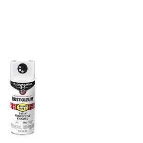 White 376870 Rust-oleum Stops Rust Custom Spray 5-in-1 Satin Paint - 12 Oz Choose Color