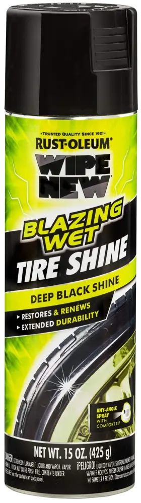 365324 Wipe New Rust Oleum Blazing Wet Tire Shine 15 Ounce Ultimate Durability