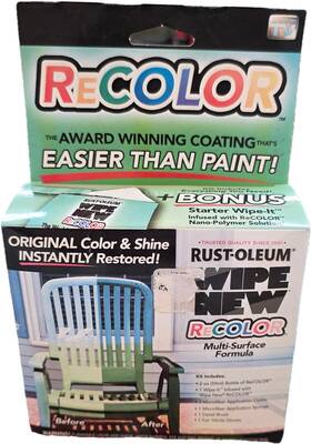 Wipe New Ro-4318 Recolor Furniture Restorer Wipe-on Applicator