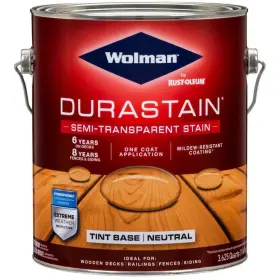 288082 Wolman Exterior Wood Stains 1 Gal. Neutral Base Semi-transparent Stain 4-pack