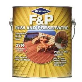 1439-6 Wolman F&p 4 Pack Natural Exterior Wood Stain Finish Preservative Uv Resistance 1 Gal