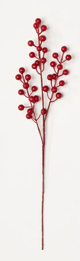 Worth Imports 608646144463 17 Inch Outdoor Weatherproof Red Berry Set Of 6 Spray Multicolor