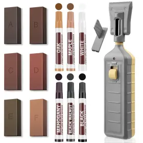 Xmnamc 747515882416 Vinyl Floor Repair Kit With Heat Pen - 6 Colors Hardwood Wax Wood Furni