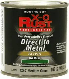 Xo Rust 042909371355 Oil Base Xo-7 Medium Green Gloss Half Pint Xo Rust 042909371355 Oil Base Xo-7 Medium Green Gloss Half Pint