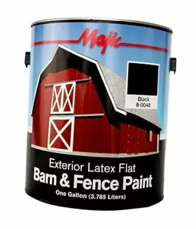 8-0048-1 Yenkin-majestic Paint Corporation Paints Latex Flat Barn And 1 Gallon Pack Of Black