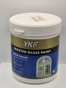 Ykf G.10.209-2 34 Oz Frosted Glass Paint And Window Film - Uv Resistant Diy Privacy