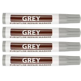 Zaplyte 676766724629 4pcs Furniture Markers Touch Up Repair Kit Grey