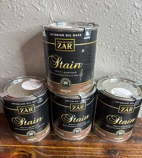 Zar 079941119126 4-pack Multi-surface Stain Mocha 1 Quart Interior Oil Base