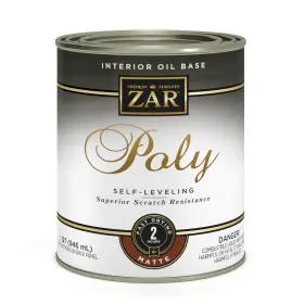 Zar 079941339128 33912 Oil Based Polyurethane Wood Finish Qt Clear
