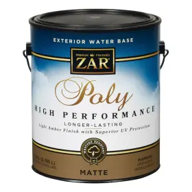 34913 Zar Matte Clear Water-based Polyurethane 1 Gal. - Total Qty 2