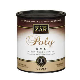 36012 Zar Ultra Max Gloss Clear Polyurethane 1 Quart - Total Qty 4