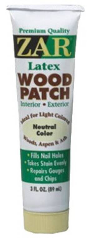 Zar 832515 Latex Wood Patch Interior/exterior Golden Oak 3 Oz. -