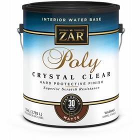 Zar 832677 2 Pack - Interior Polyurethane Water Based Crystal Clear Matte 1 Gallon
