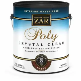 832677 Zar 2 Pack - Interior Polyurethane Water Based Crystal Clear Matte 1 Gallon