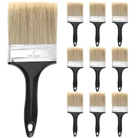 Zeonhei 787823388262 10 Ea 4 Inch Paint Brushes Home Wall Trim House Paintbrush Bulk With Treated