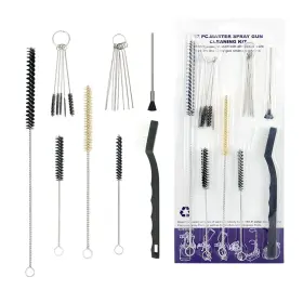 Zhuitu 771077866232 21 Pcs Paint Spray Gun Cleaning Maintenance Brush Kit Nylon Mini Brushes And
