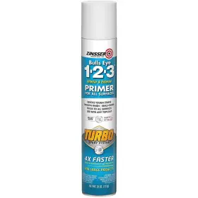 343746 Zinsser 020066435769 Bulls Eye 1-2-3 Turbo Primer Spray 26 Oz White