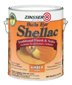 0701 Zinsser Bulls Eye Amber Shellac Finish And Sealer 1 Gal. - Total Qty 2
