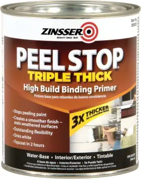 260925 Zinsser Peel Stop Triple Thick High Build Binding Primer White 1 Qt