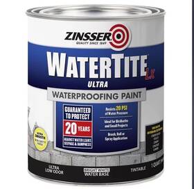 Zinsser 271098 Watertite Waterproofing Paint Bright White 1 Quart Free Shipping