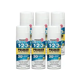 272479 Zinsser 272479-6pk Bulls Eye 1-2-3 Plus Spray Primer 13 Oz White 6 Pack