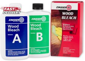 Zinsser 313092429469 Wood Bleach Kit Lighten Furniture Floors Cabinets Trim Removes Re