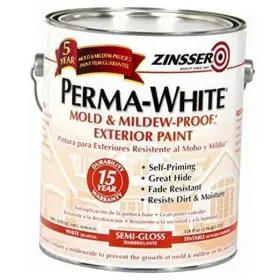 3131 Zinsser Perma-white Mold And Mildew-proof Exterior Paint Semi-gloss 1-gal