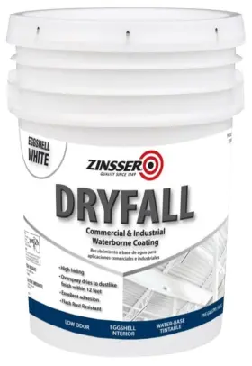 350999 Zinsser Dryfall Commercial And Industrial Waterborne Coating 5 Gallon Eggshell Whit