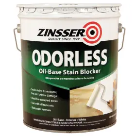 3950 Zinsser White Flat Oil-based Alkyd Stain Blocking Primer 5 Gal. - Total Qty 1