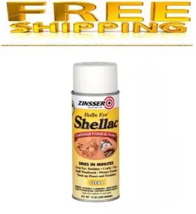 Zinsser 744110555752 12 Oz. Clear Coat Shellac Gloss Finish And Sealant Spray