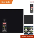 Acrylic Spray Paint 12OZ Flat Black Indoor/outdoor Rust Resistant Fast Dry New. Price: $6.98.