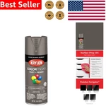 Krylon Colormaxx Spray Paint Primer Gloss Machinery Gray 12OZ Rust Resistant New. Price: $11.11.