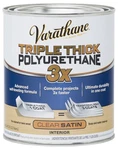 Varathane Satin Quart Clear Wood Finish: Triple Thick Polyurethane Protection New. Price: $38.15.
