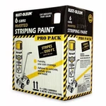 Rust-oleum P2548849 Professional Striping Spray Paint Yellow Pack, 18 OZ/6PK New. Price: $56.75.
