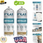 Polar Metallic Gold Spray Paint 2 X 13.5 Fl Oz Multi-purpose Interior & E... New. Price: $36.79.