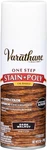 243870 Oil-based One Step Stain + Poly Spray, 12 Oz, Dark Walnut New. Price: $22.95.