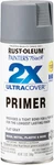 Rust-oleum 334017 Painter's Touch 2X Ultra Cover Spray Primer, 12 Oz, Flat Gray, New. Price: $11.99.