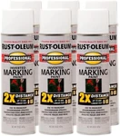 Rust-oleum 266593 Professional Inverted Marking Spray Paint 15 Oz White Pack New. Price: $56.99.
