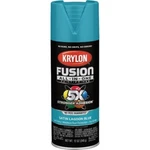(12)- Krylon Fusion All-in-one Oz. Satin Spray Paint, Lagoon Blue K02741007 New. Price: $114.89.