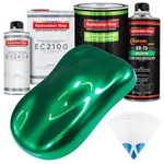 Emerald Green Metallic Low Voc Urethane Basecoat Quart Kit & European Clear New. Price: $235.99.