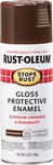Rust-oleum 7775830 Stops Spray Paint, 12 Oz, Gloss Leather Brown New. Price: $9.61.