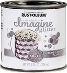 Rust-oleum 345699 Intense Glitter Paint, Silver, 8 Fl Oz (pack Of 1), New. Price: $26.57.