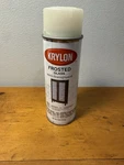 Krylon 9040 Frosted Glass Semi- Transparent Aerosol White Finish 6 Ounce New. Price: $16.95.