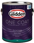 Glidden One Coat Exterior Paint + Primer Flat Ultra Deep Base 1 Gallon Ppg New. Price: $39.99.