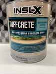 Insl-x Tuffcrete Waterborne Acrylic Concrete Stain Paint Clear 1 Gallon New. Price: $80.00.